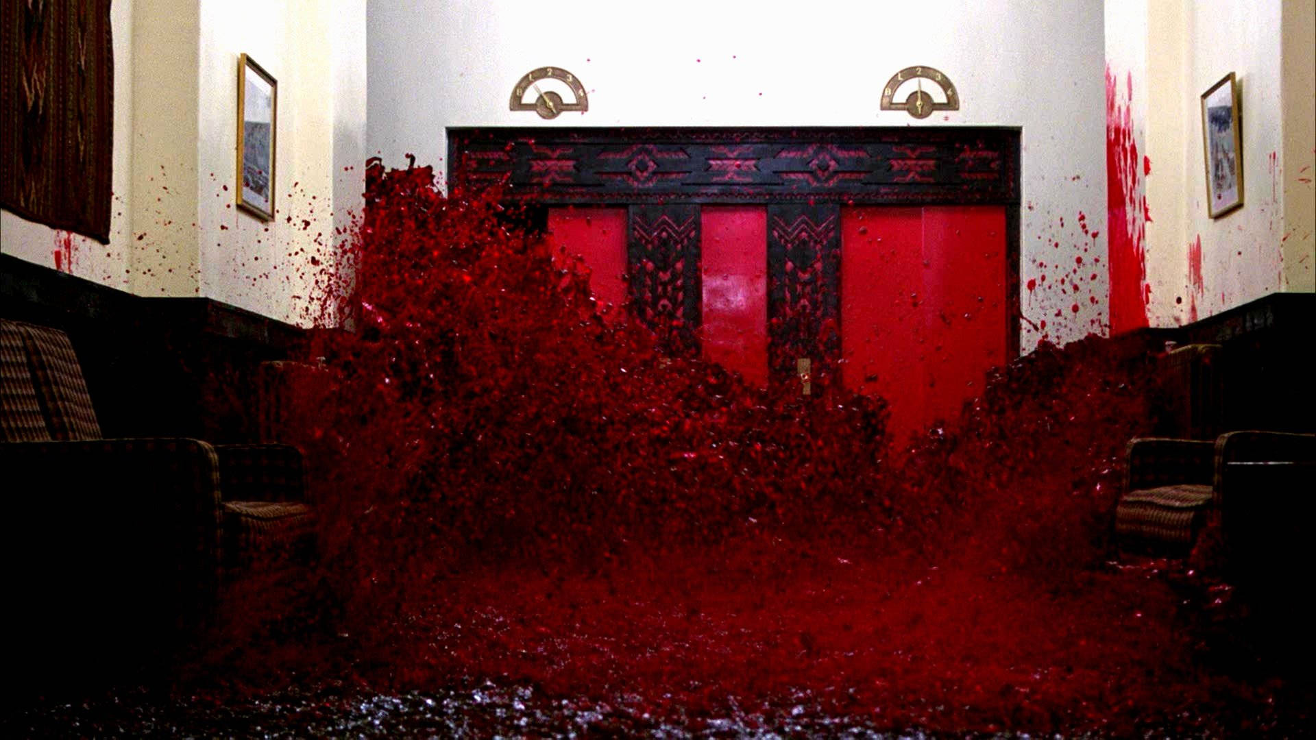 The Shining, bloody elevator, red liquid, Full HD Desktop Wallpaper