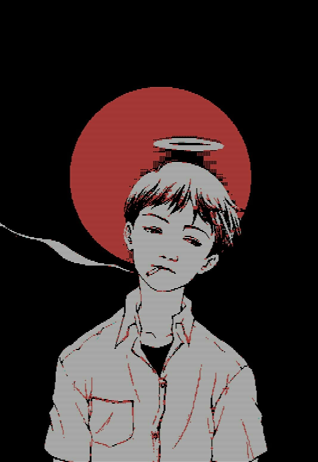 Shinji Ikari, headphones, mysterious smile, HD Phone Wallpaper