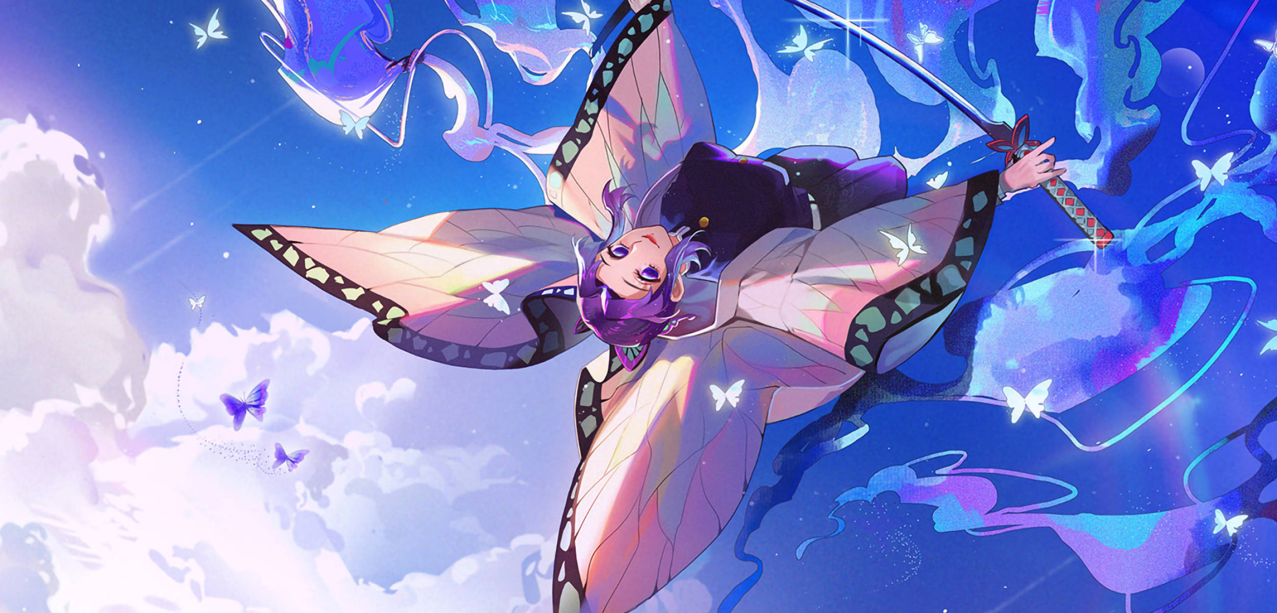 Shinobu, Pretty Butterfly, butterfly wings, Full HD Desktop Wallpaper