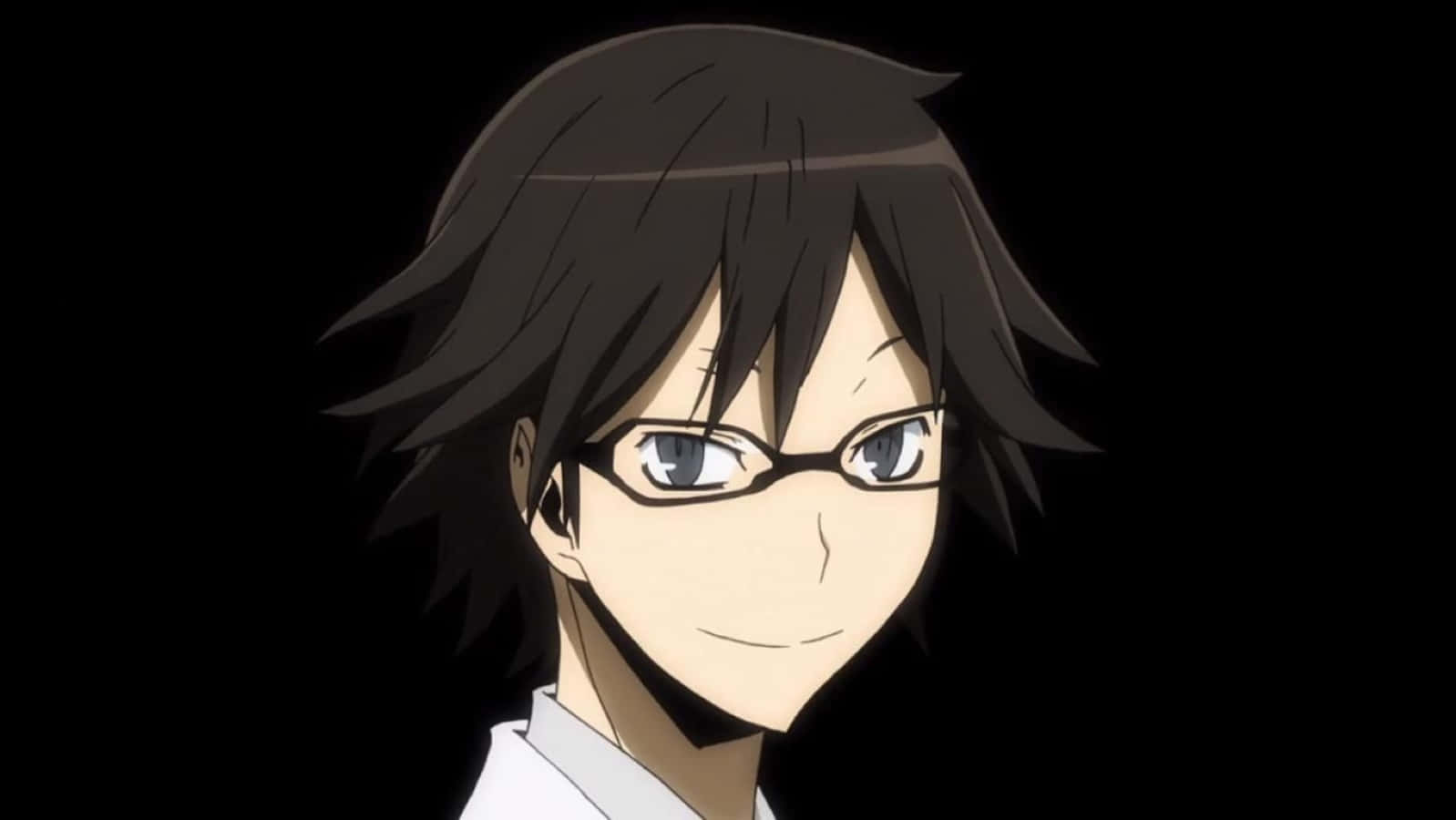 Shinra Kishitani, dark hair, glasses, HD Desktop Wallpaper