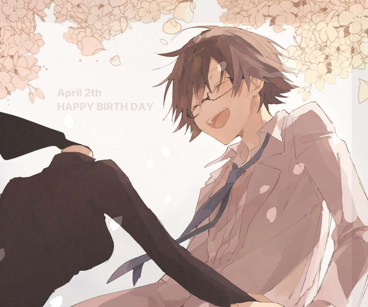Shinra Kishitani, anime boy, glasses, SD Desktop Wallpaper