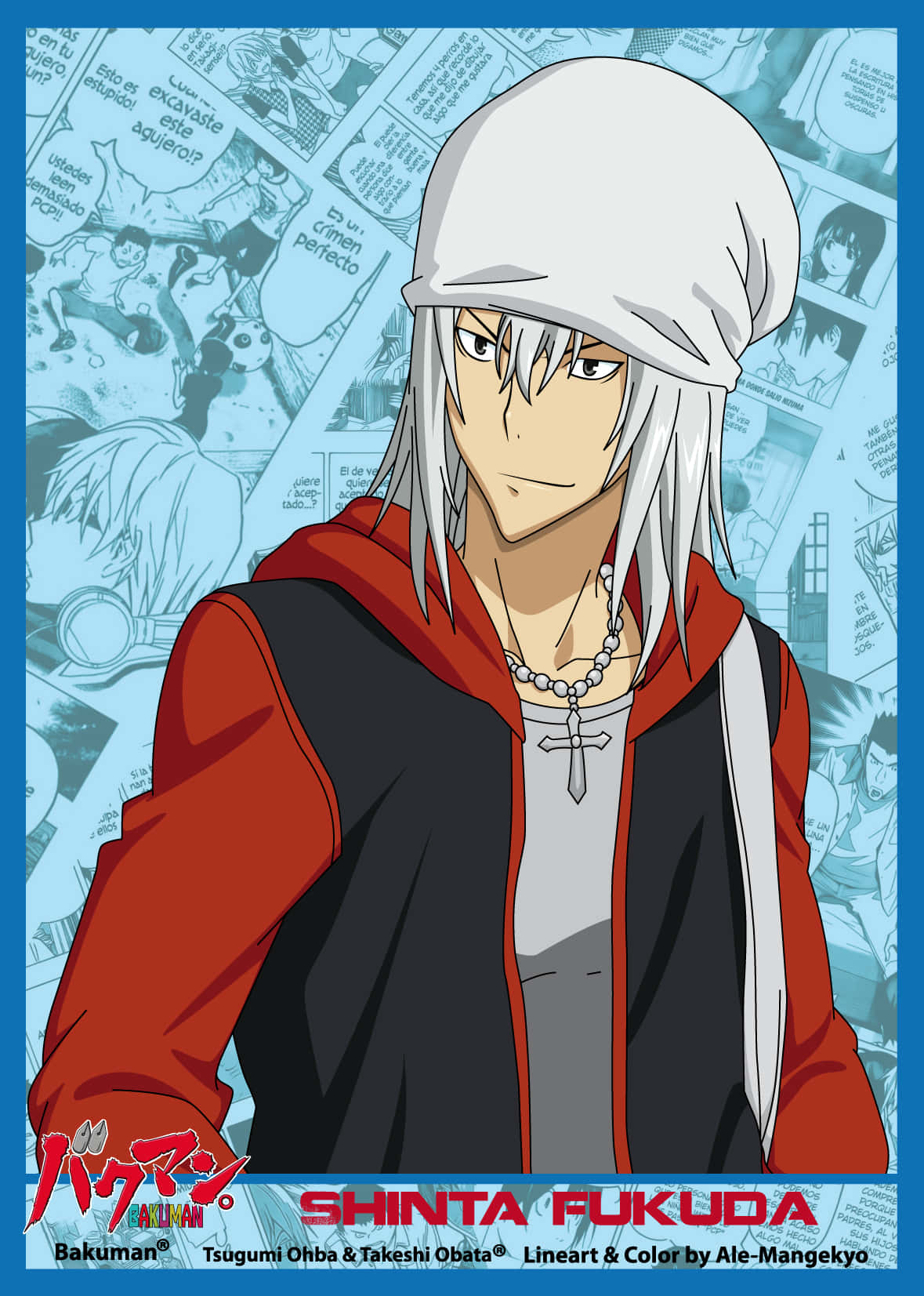 Shinta Fukuda, silver hair, white beanie, HD Phone Wallpaper