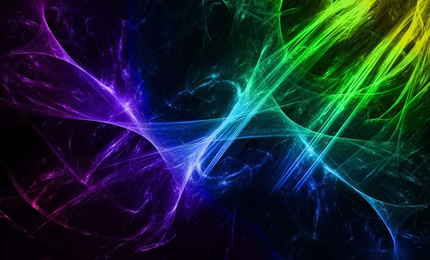 Shiny Light Waves, neon fractal tendrils, purple, HD Desktop Wallpaper