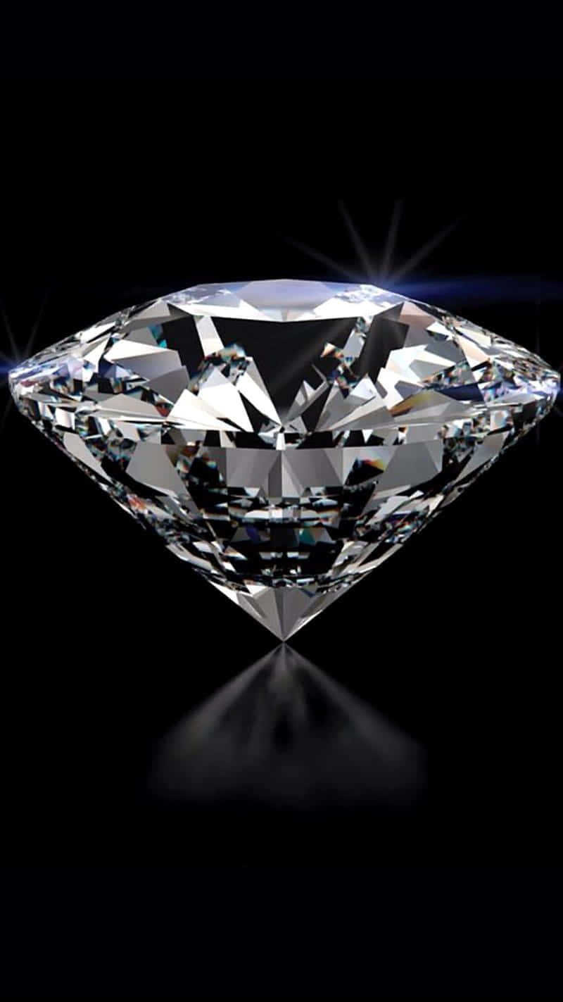 shiny diamond, flawless diamond, sharp facets, HD Phone Wallpaper