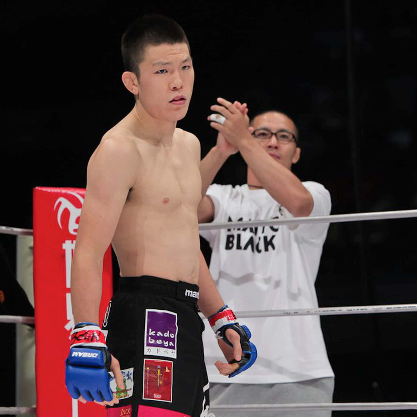 Shinya Aoki, boxing ring, coach, HD Desktop Wallpaper