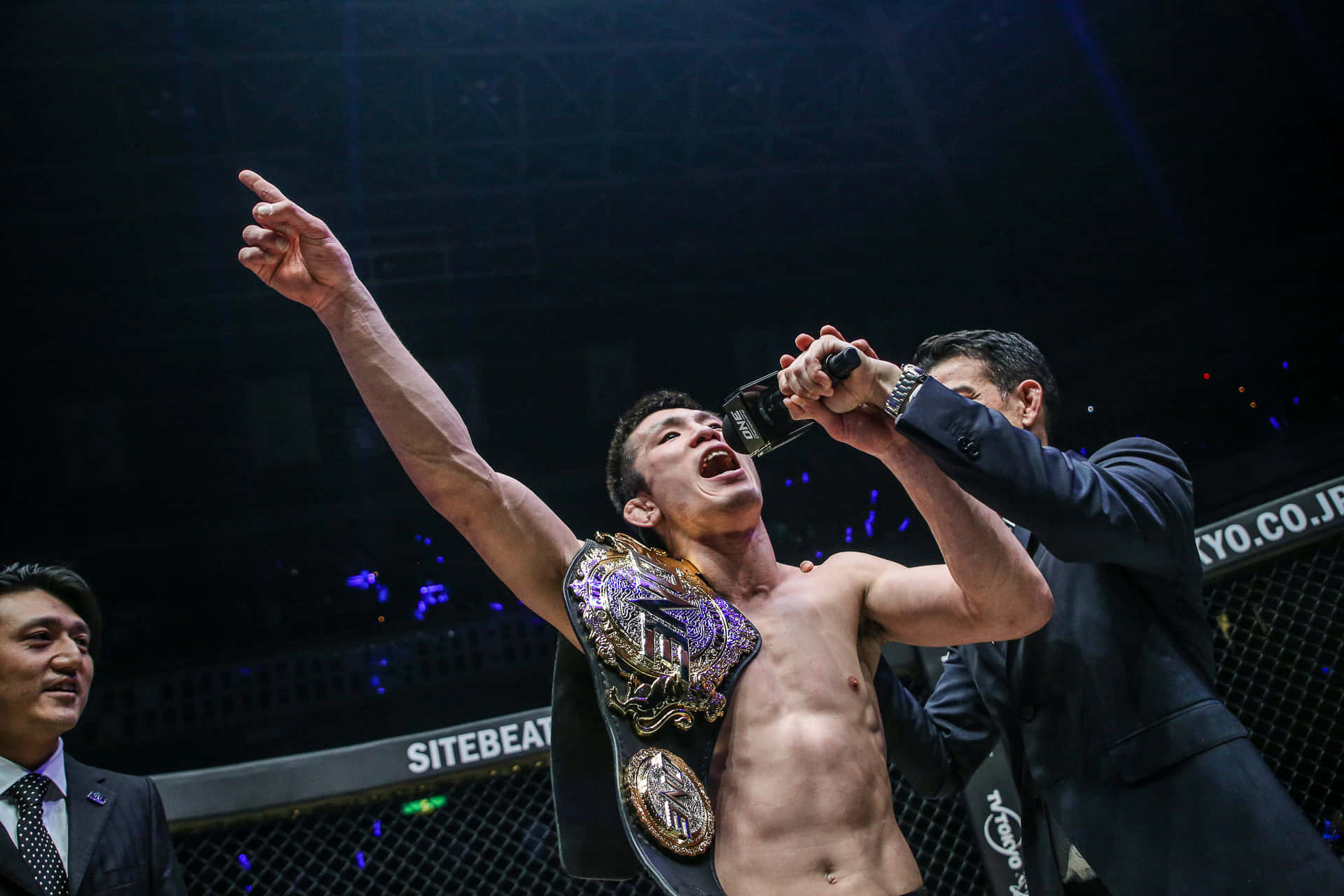 Shinya Aoki, MMA fighter, octagon, Full HD Desktop Wallpaper