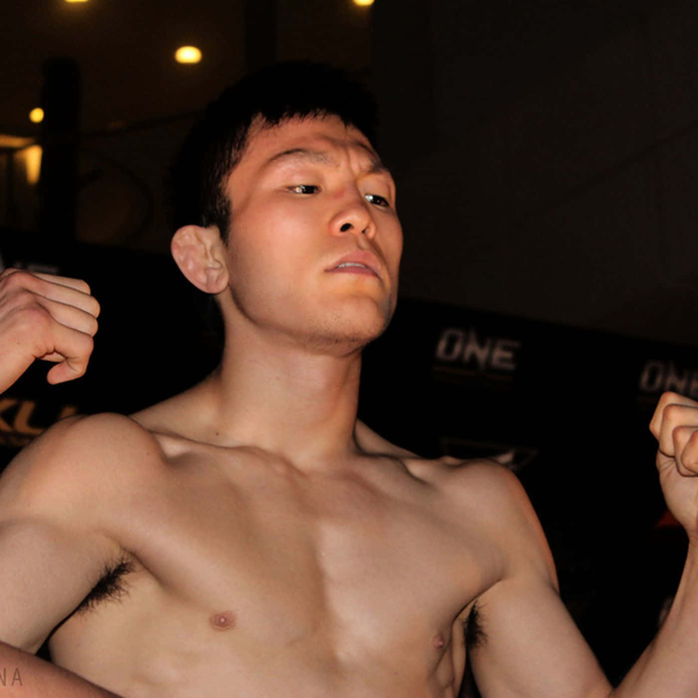 Shinya Aoki, ONE, dimly lit arena, HD Desktop Wallpaper