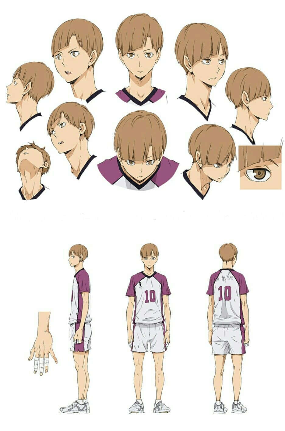 Shirabu Kenjirou, volleyball court, jersey number 10, HD Phone Wallpaper