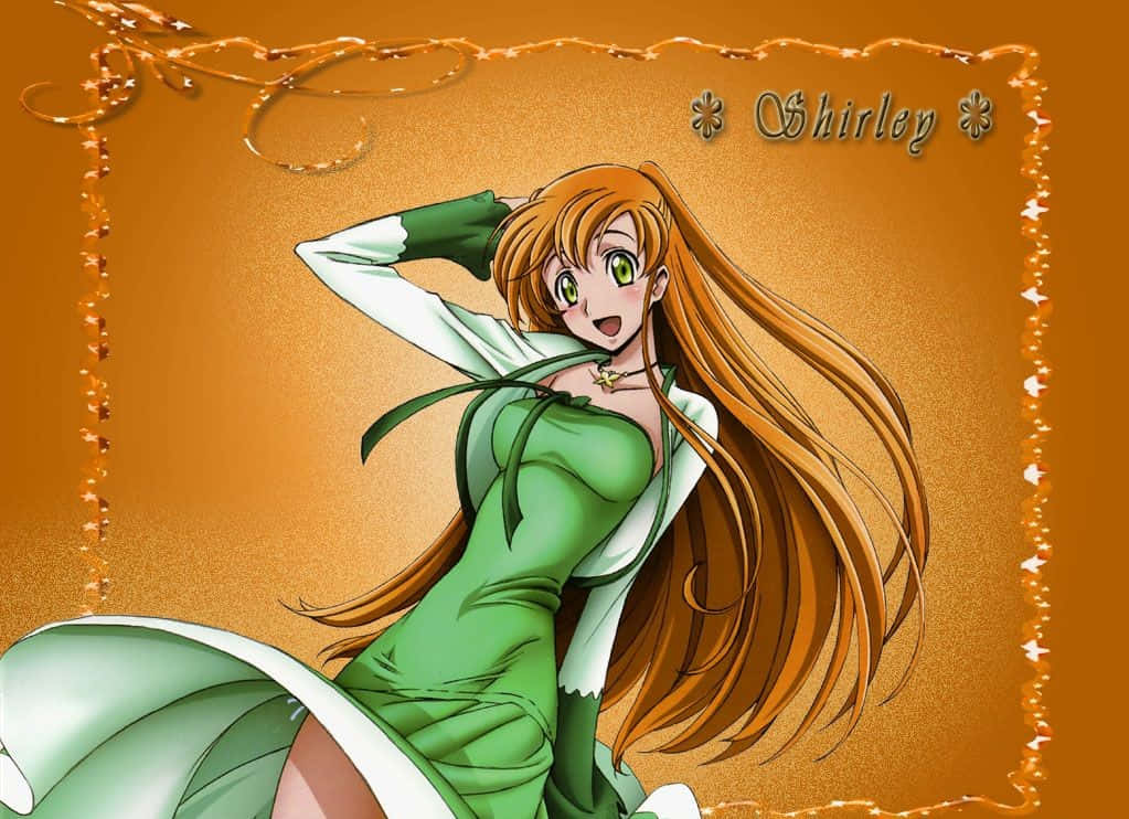 Shirley Fenette, long orange hair, green eyes, SD Desktop Wallpaper