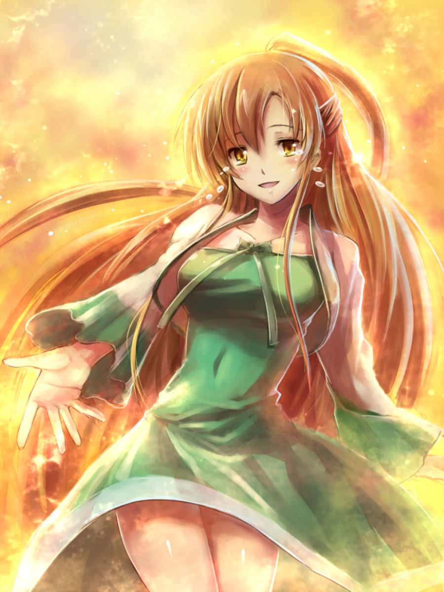 Shirley Fenette, orange hair, golden eyes, SD Phone Wallpaper