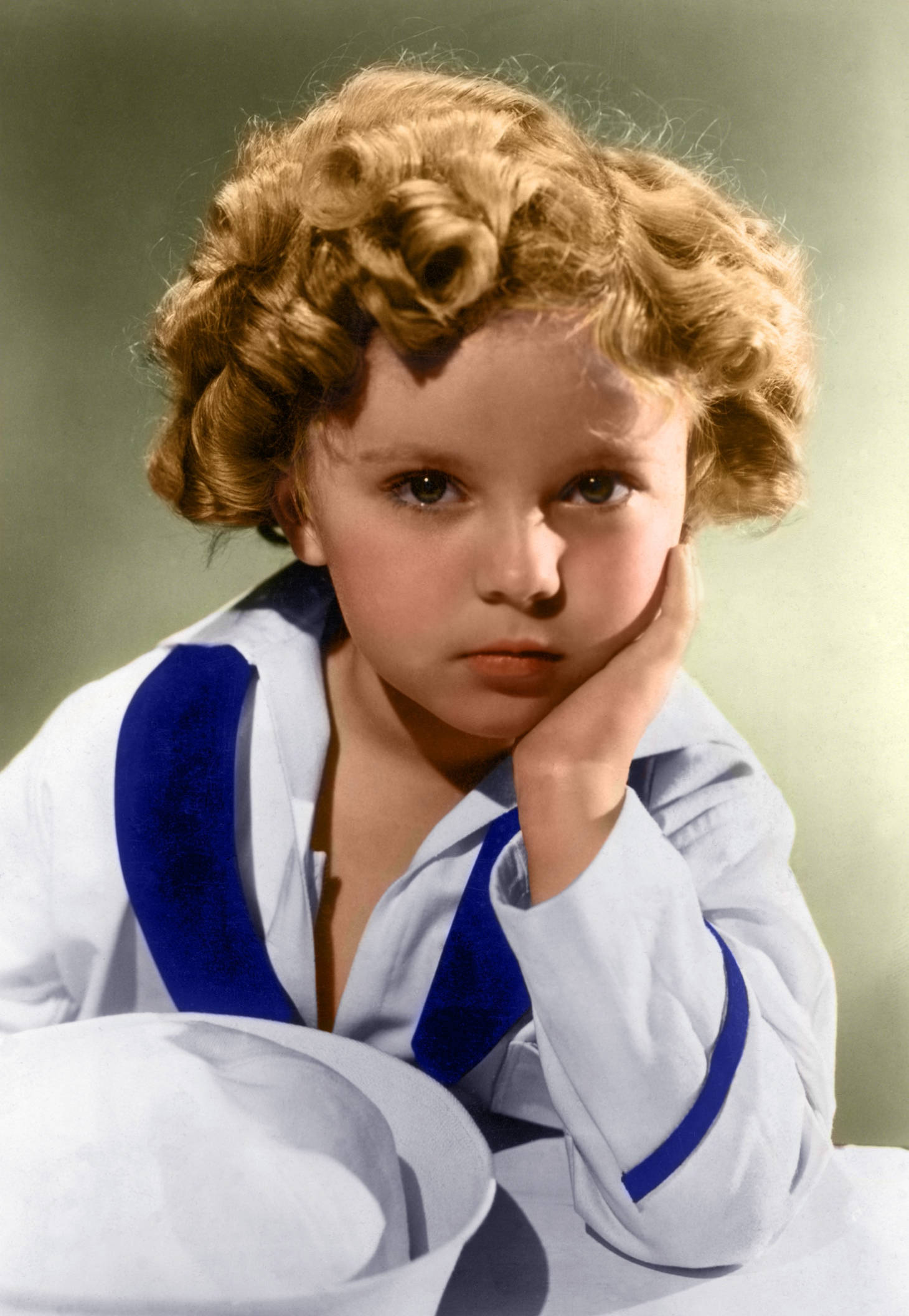 Shirley Temple, sailor outfit, curly blonde hair, Full HD Phone Wallpaper