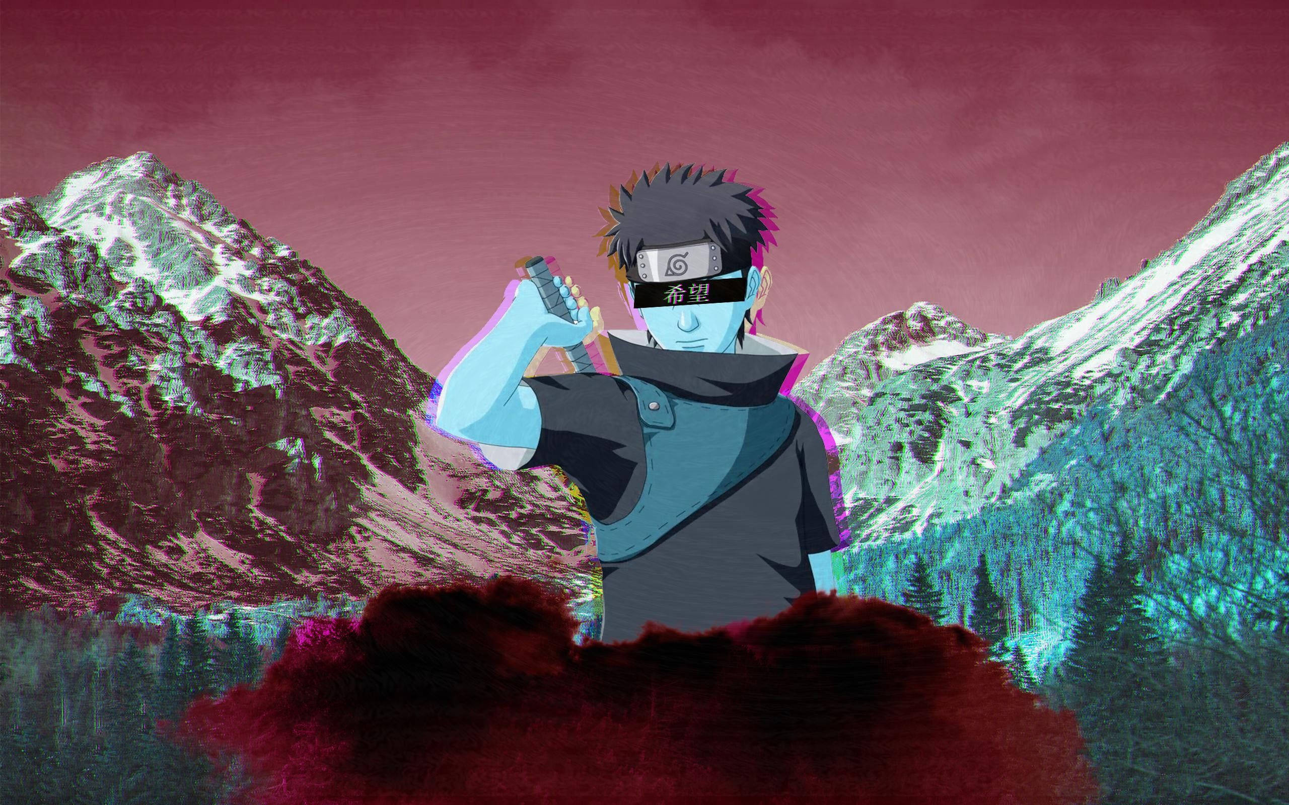 Shisui, blue skin, headband, 2K Desktop Wallpaper