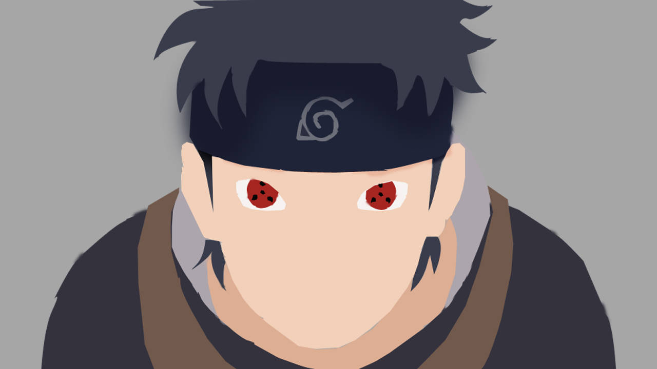 Shisui, spiky black hair, red eyes, HD Desktop Wallpaper