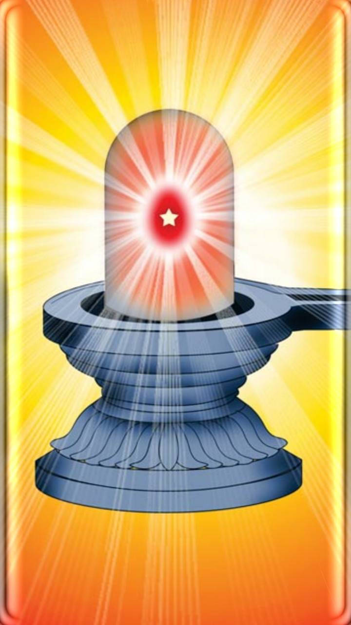Star Shiv Baba, red star, blue shrine, HD Phone Wallpaper