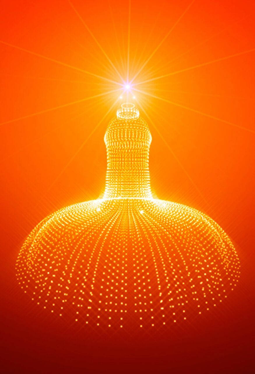 Shiv Baba, chandelier, glowing dots, HD Phone Wallpaper