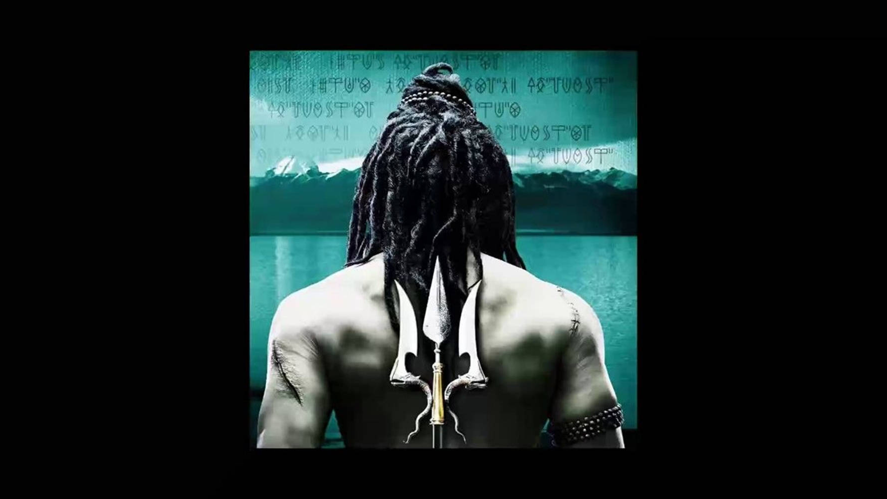 Shiv Tandav, trident, teal lake, HD Desktop Wallpaper