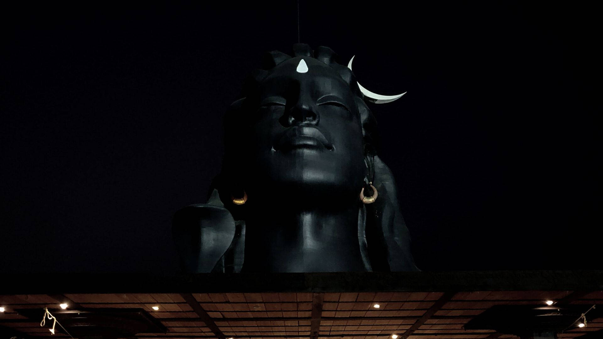 Shiva, crescent moon, third eye, Full HD Desktop Wallpaper