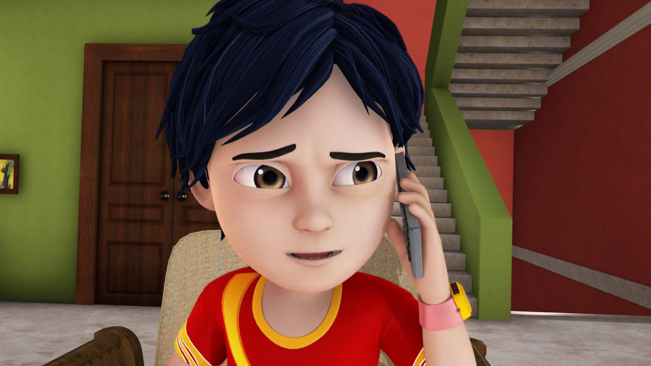 Shiva Cartoon, young boy, dark hair, HD Desktop Wallpaper