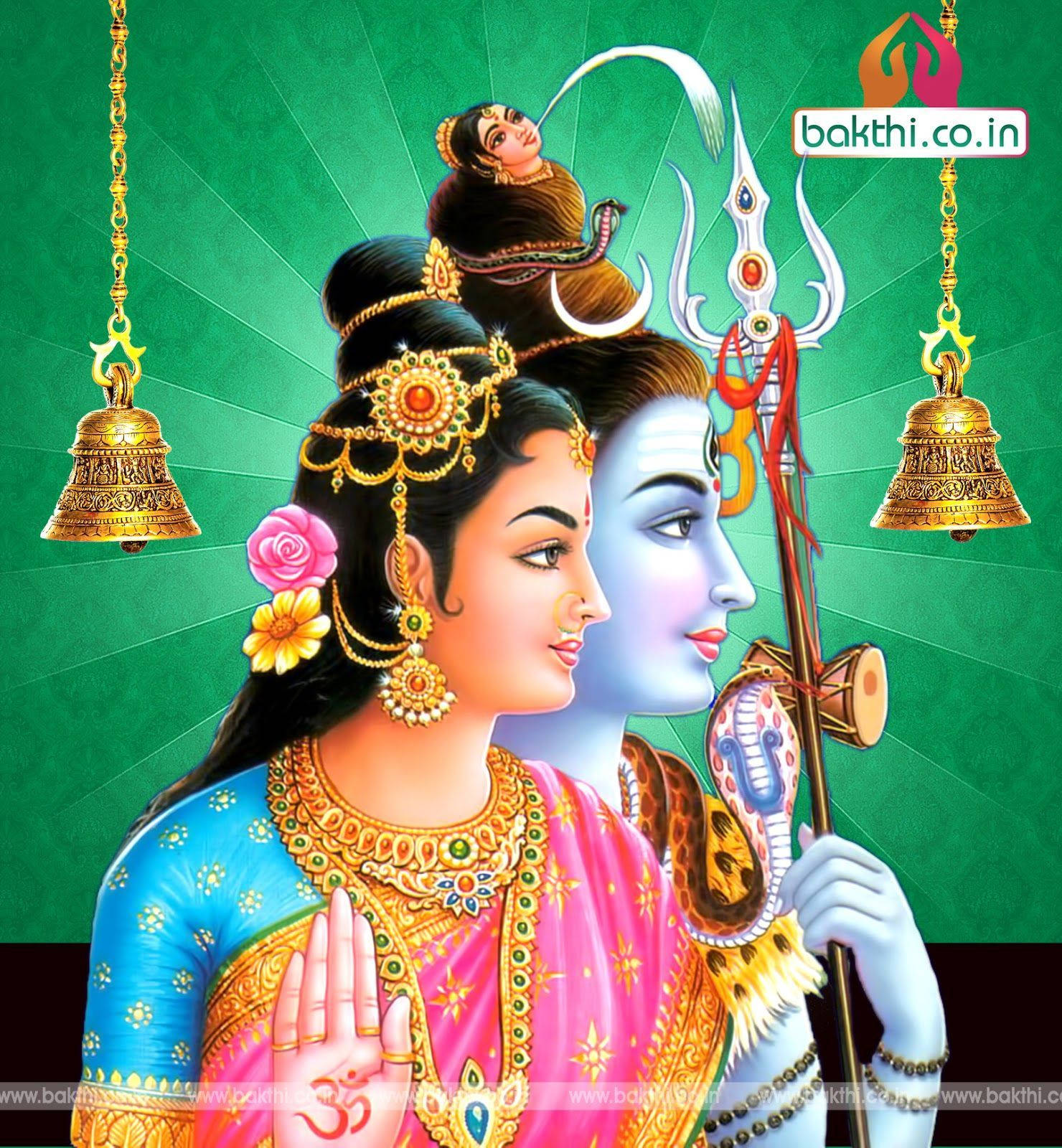 Shiva, Parvati, profile, HD Phone Wallpaper