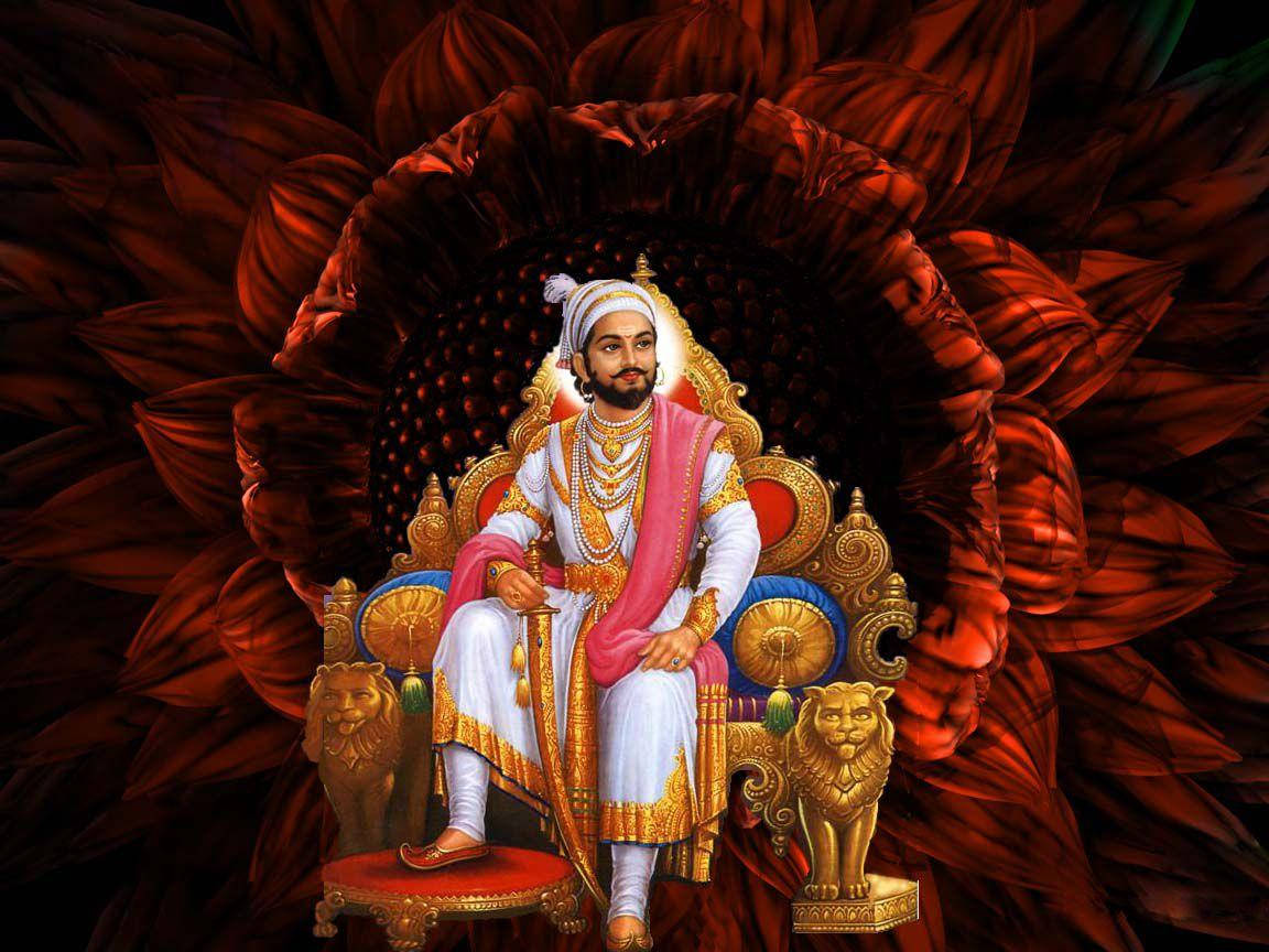 Shivaji Maharaj, sunflower, white and gold attire, SD Desktop Wallpaper