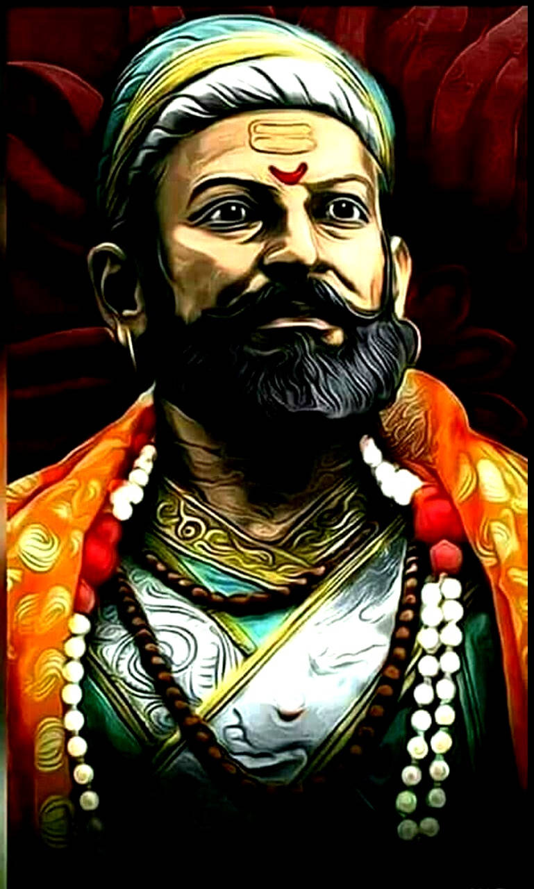 Shivaji Maharaj, bearded man, turban, HD Phone Wallpaper