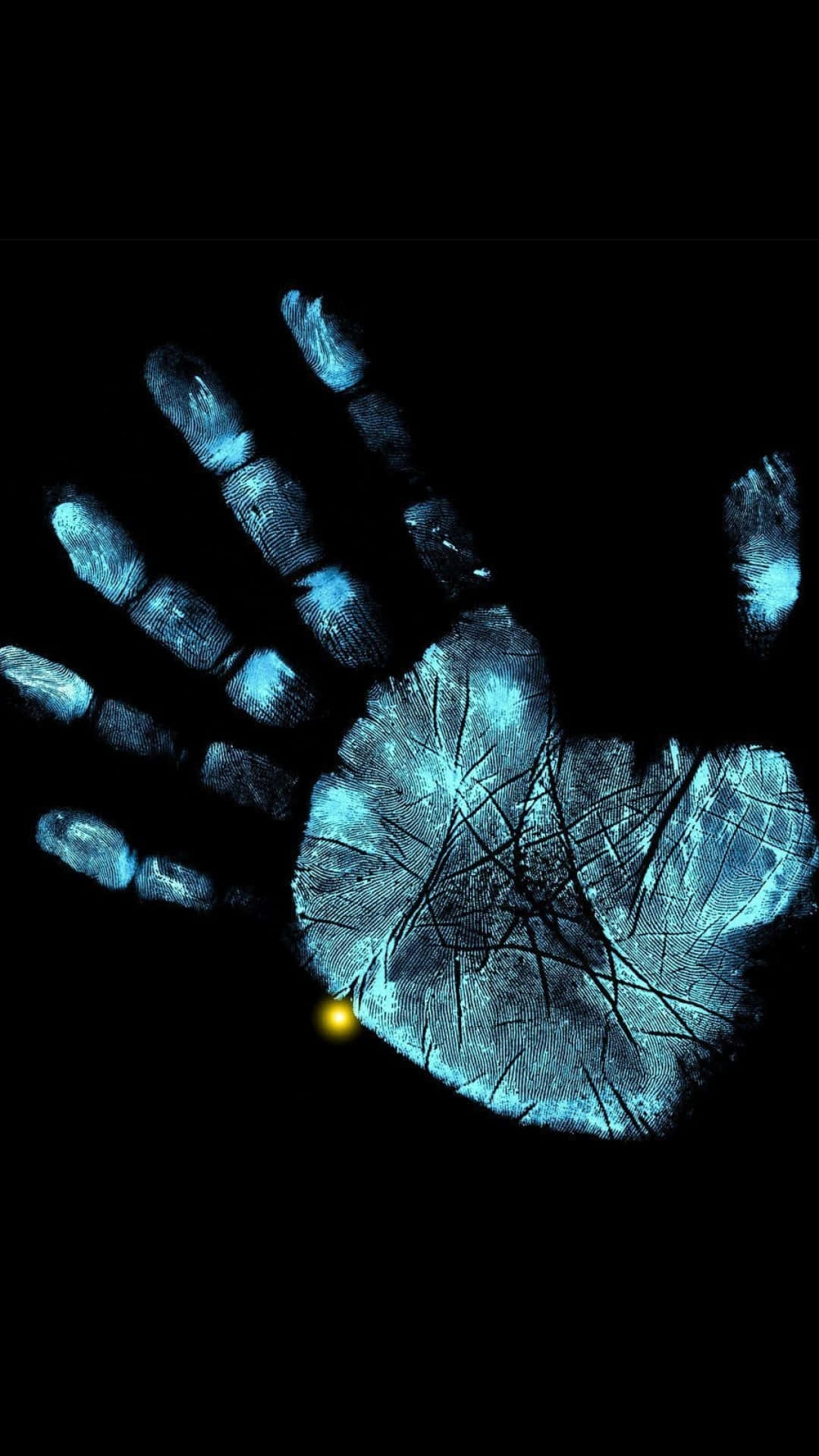 frostbite, glowing blue handprint, tree-ring texture, Full HD Phone Wallpaper