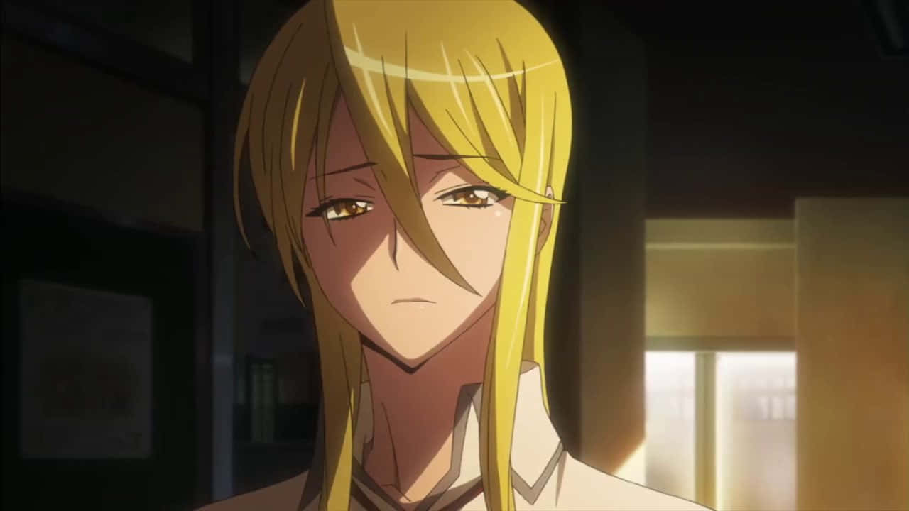 Shizuka Marikawa, blonde anime girl, golden eyes, HD Desktop Wallpaper