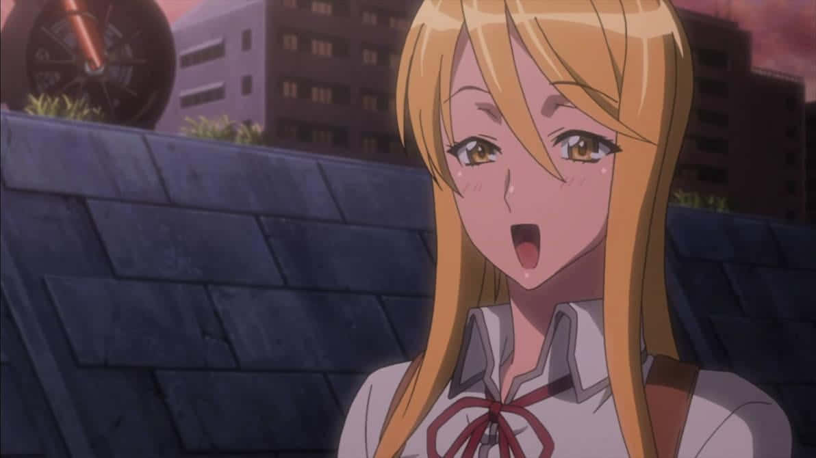 Shizuka Marikawa, anime character, long blonde hair, SD Desktop Wallpaper