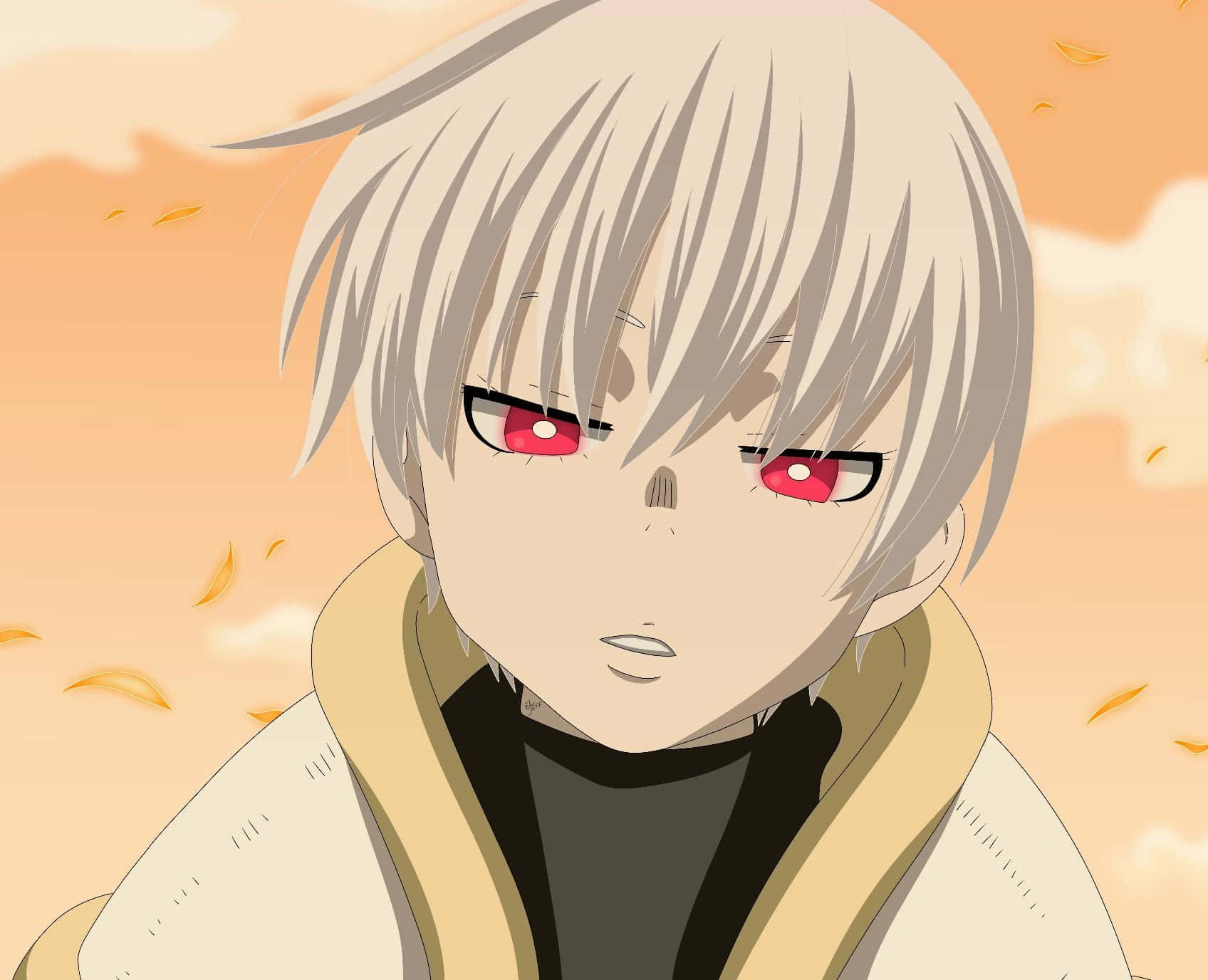 Sho Kusakabe, silver-haired, red eyes, HD Desktop Wallpaper