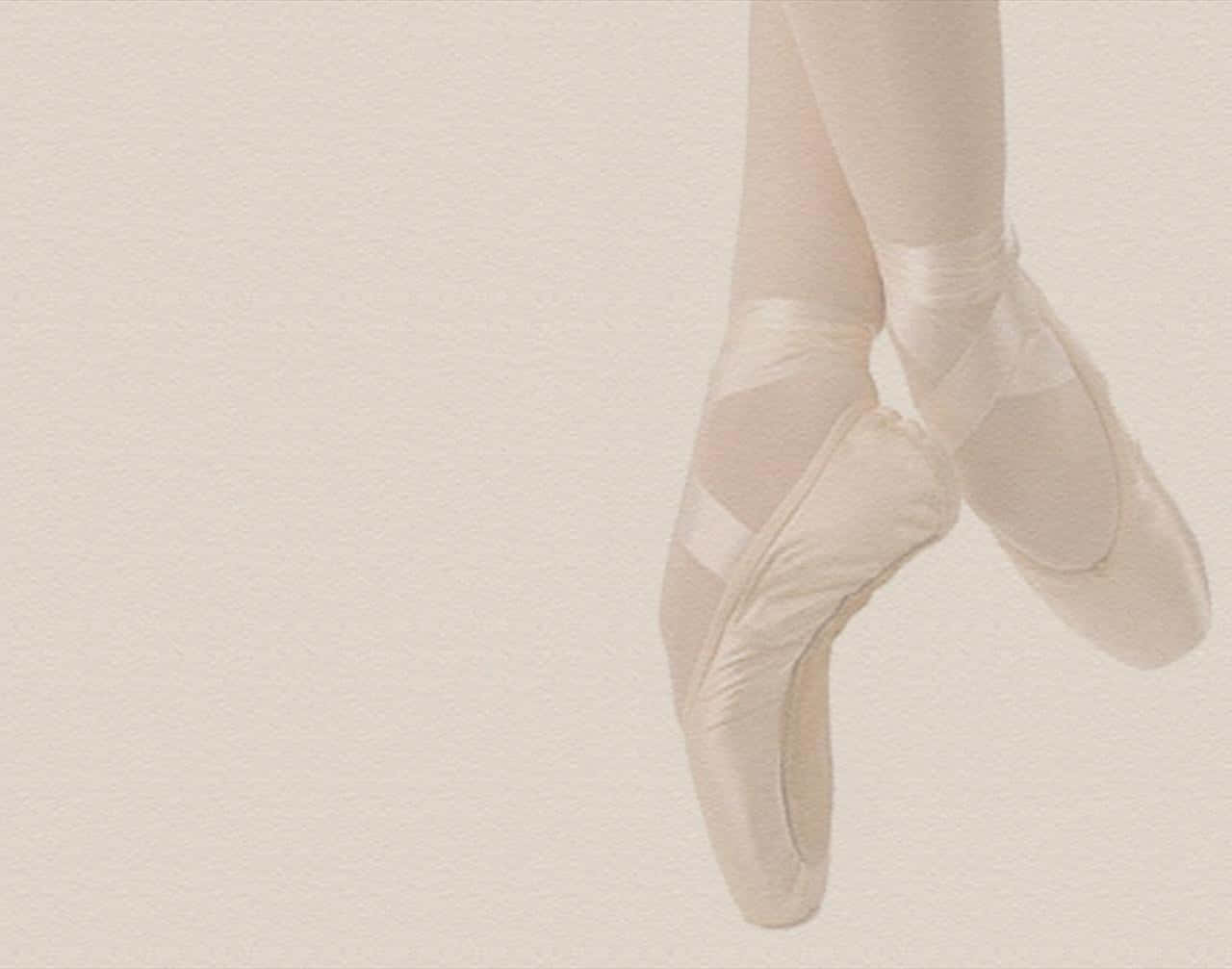 white pointe shoes, ballet dancer, pointe shoes, HD Desktop Wallpaper
