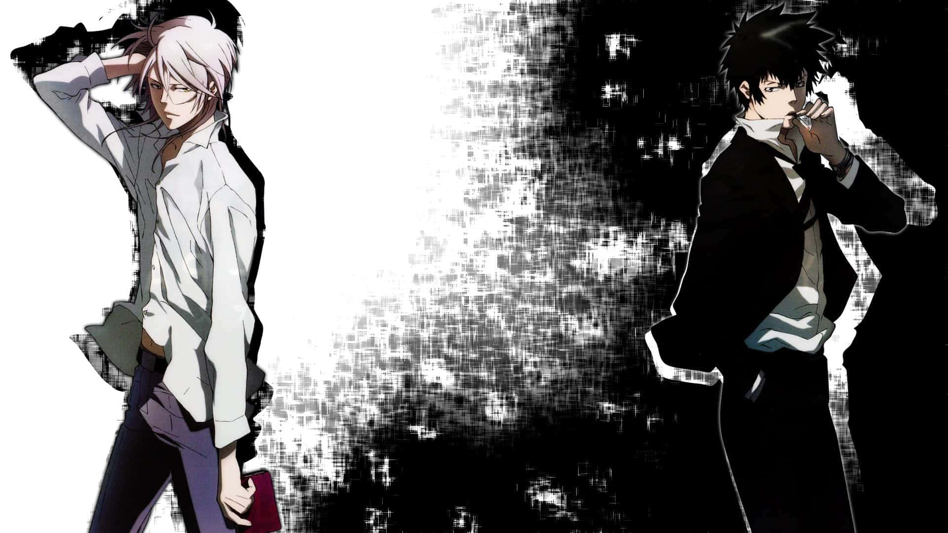 Shogo Makishima, anime characters, bright white light, Full HD Desktop Wallpaper