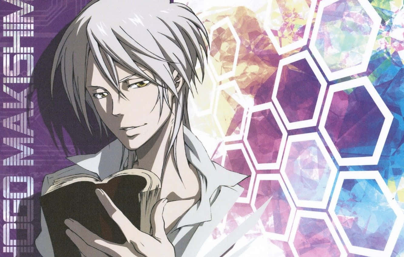 Shogo Makishima, silver-haired, green eyes, HD Desktop Wallpaper