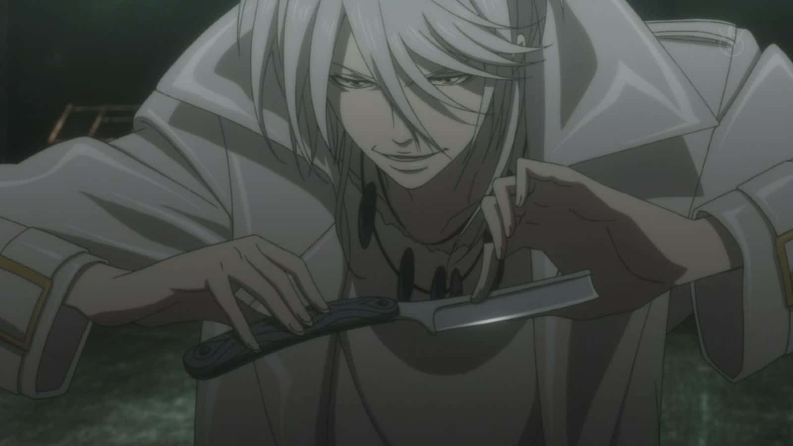 Shogo Makishima, silver-haired, white coat, HD Desktop Wallpaper
