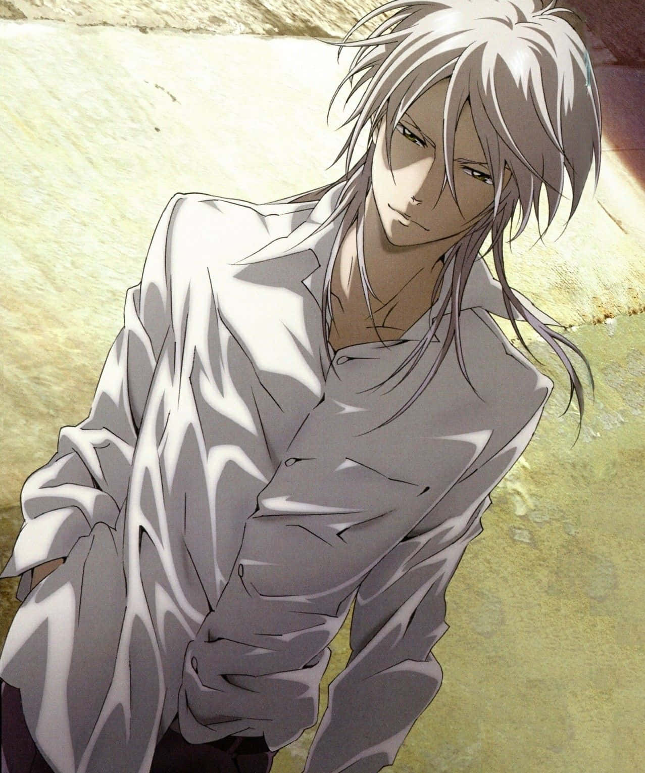 Shogo Makishima, silver-haired, anime male, HD Phone Wallpaper
