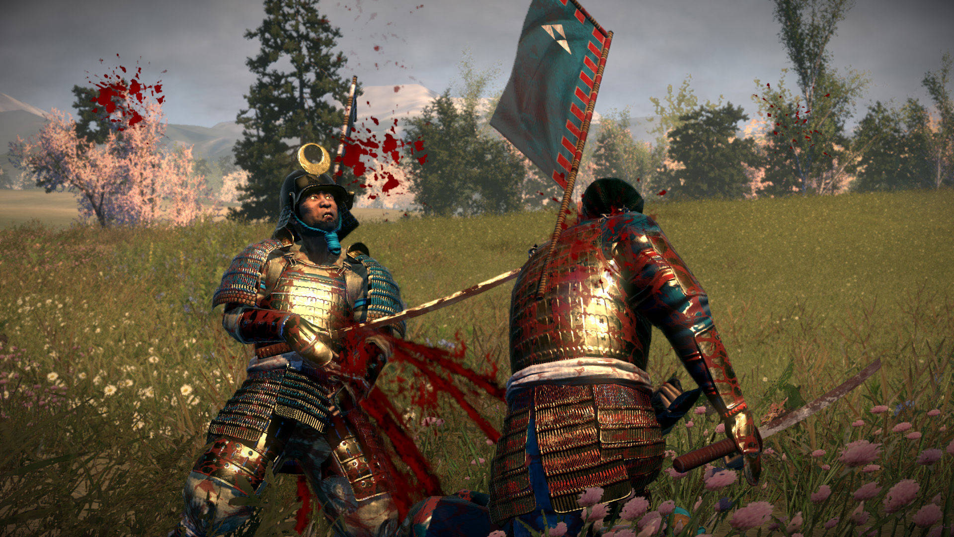 Shogun 2 Total War, bloody warrior, samurai warriors, Full HD Desktop Wallpaper