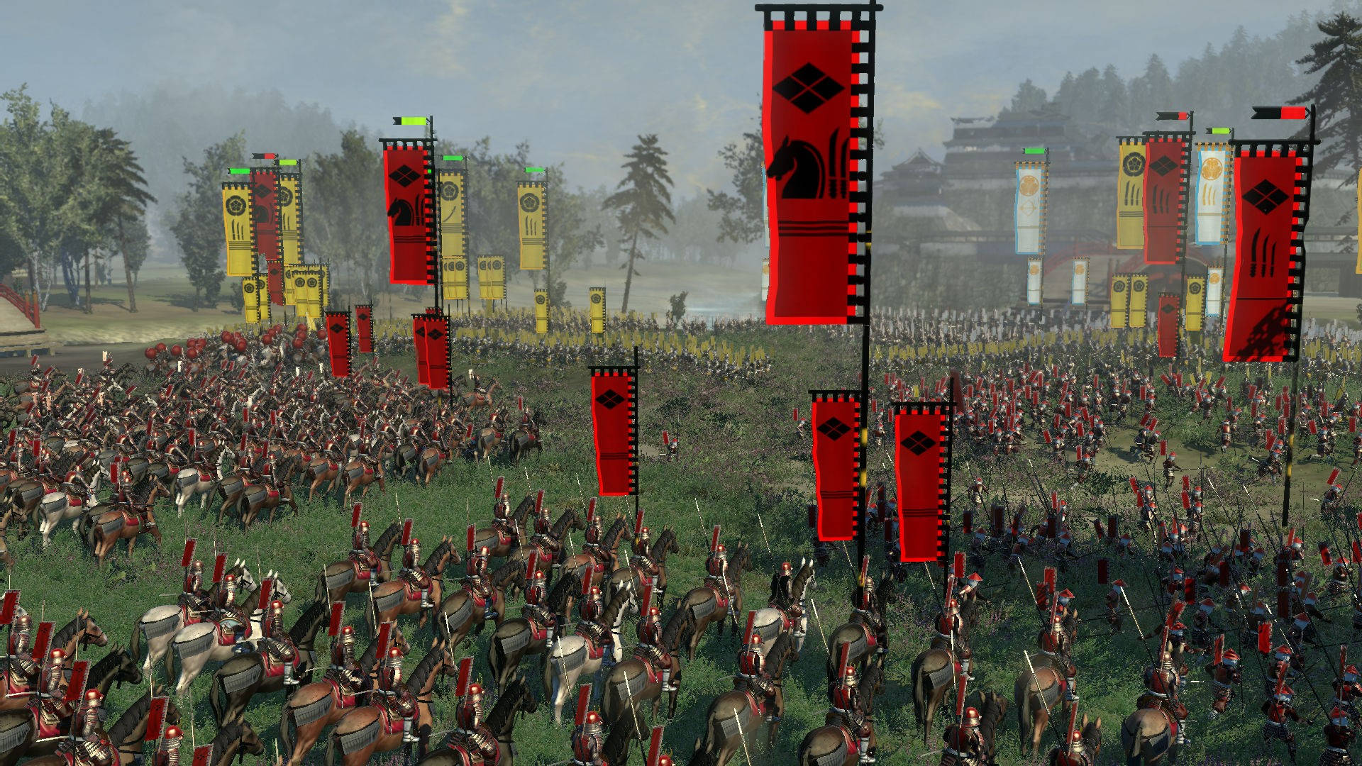 Shogun 2 Total War, samurai, horseback, Full HD Desktop Wallpaper