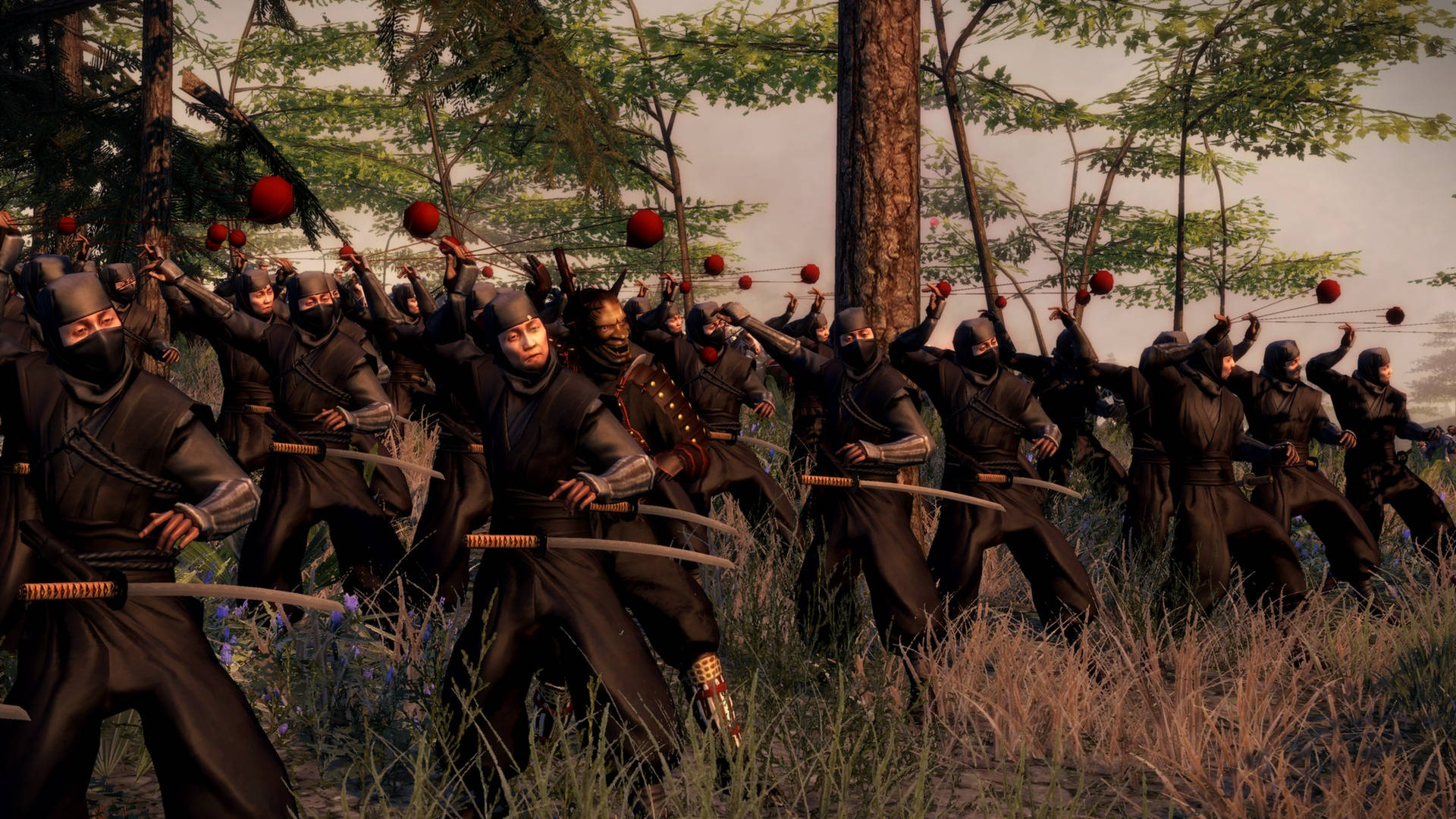 Shogun 2 Total War, ninjas, black gear, Full HD Desktop Wallpaper