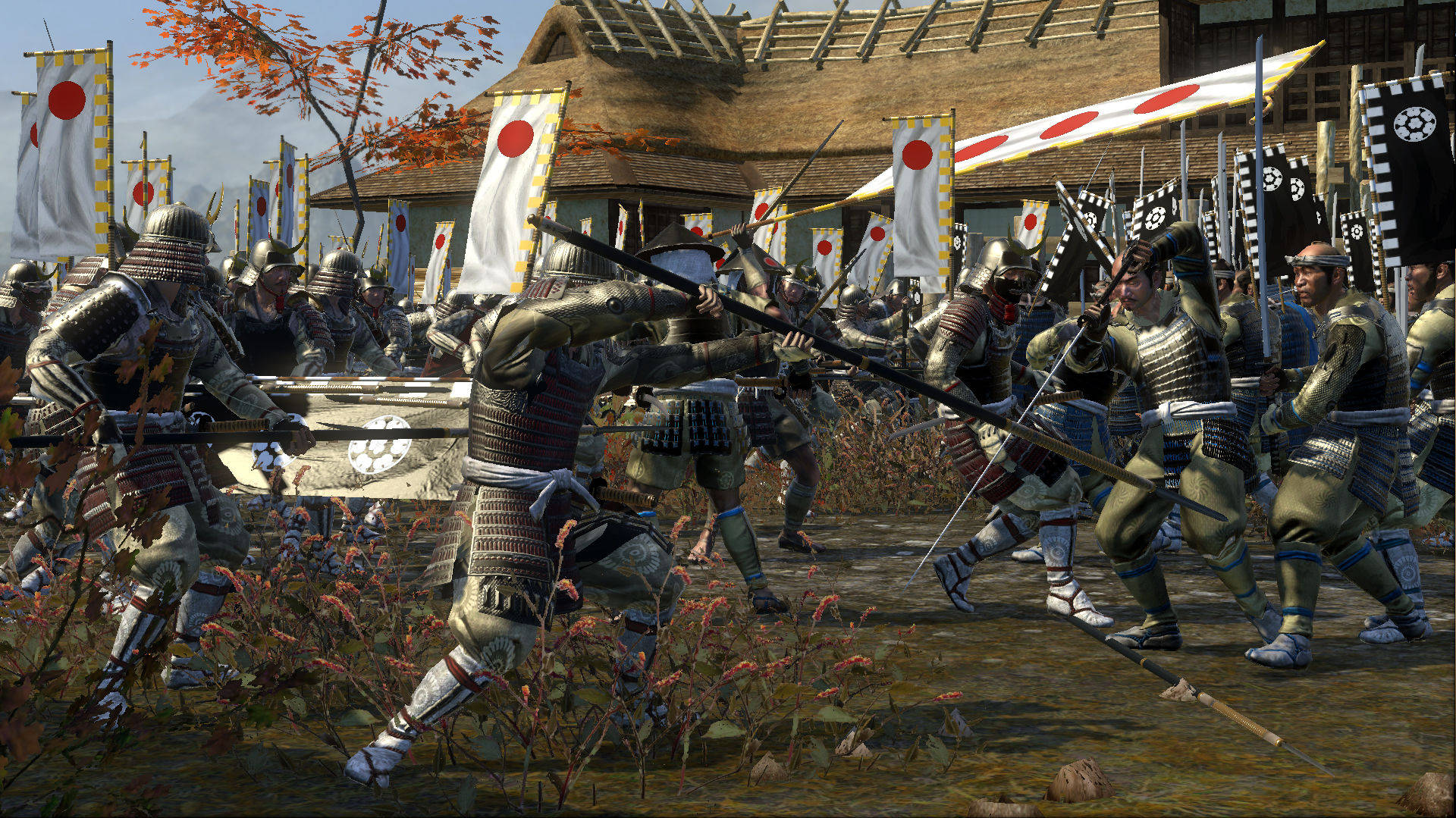 Shogun 2 Total War, samurai warriors, autumn trees, Full HD Desktop Wallpaper