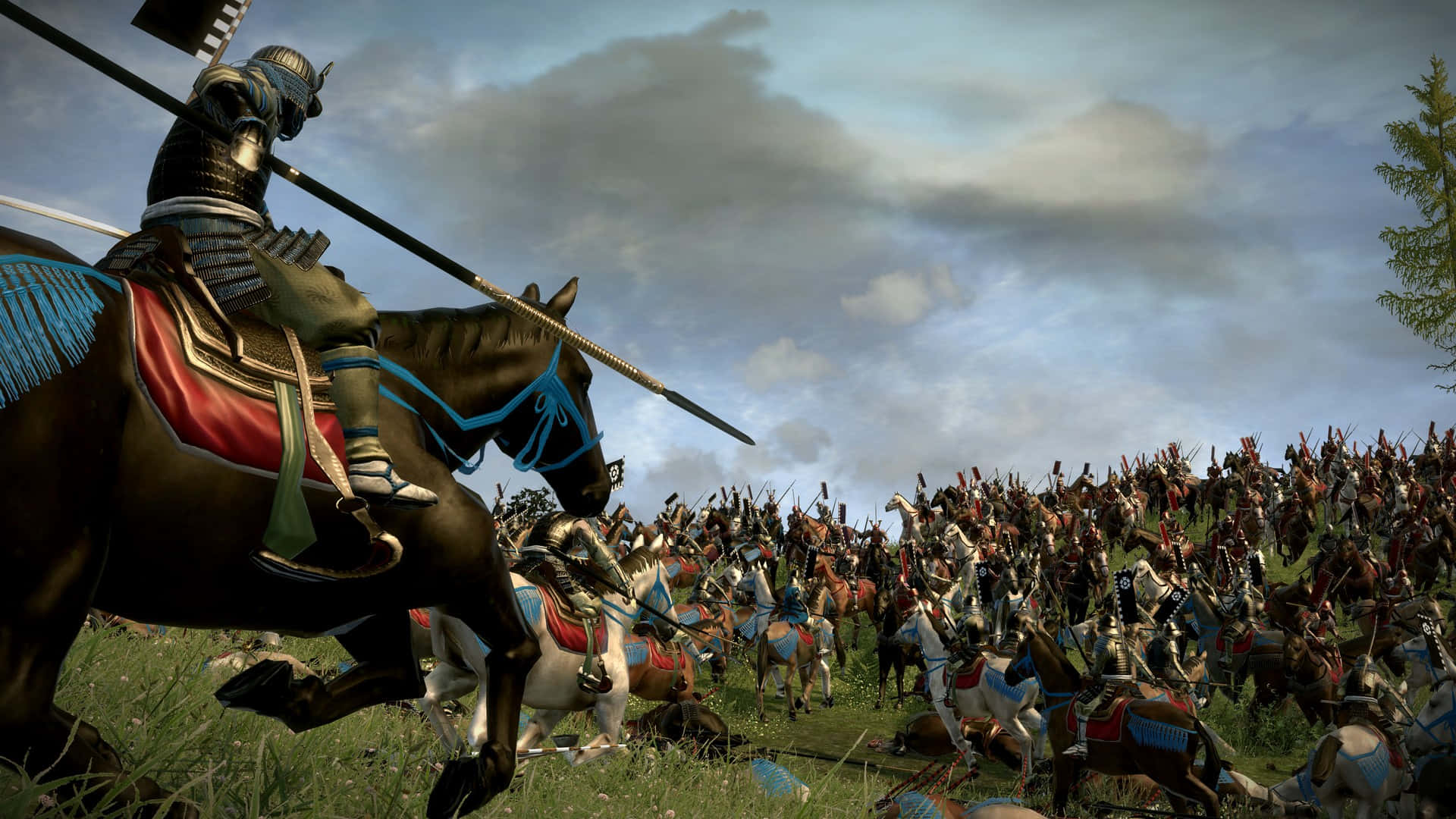 Shogun Total War, samurai warrior, horseback, Full HD Desktop Wallpaper