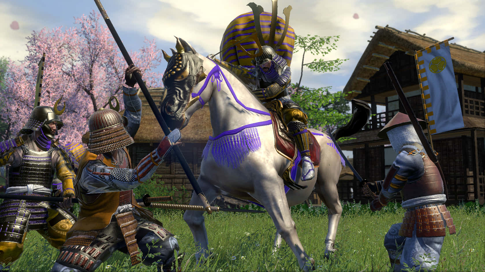 Shogun Total War, samurai warriors, ornate armor, HD Desktop Wallpaper