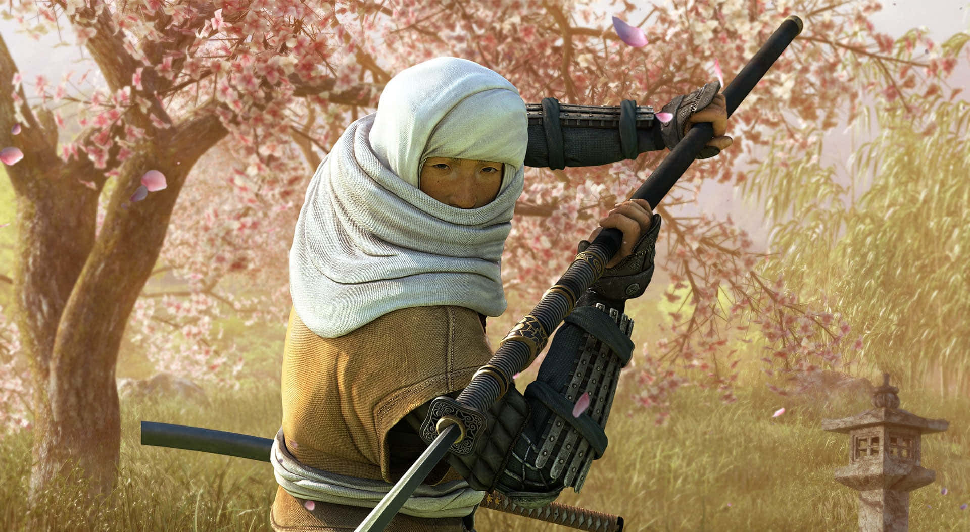 Shogun Total War, ninja, white hood, Full HD Desktop Wallpaper