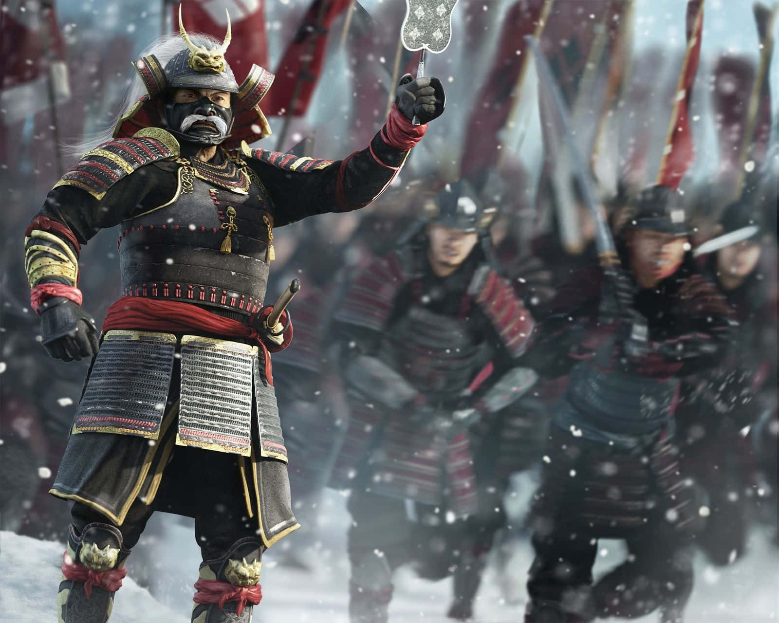 Shogun Total War, samurai warrior, ornate armor, HD Desktop Wallpaper