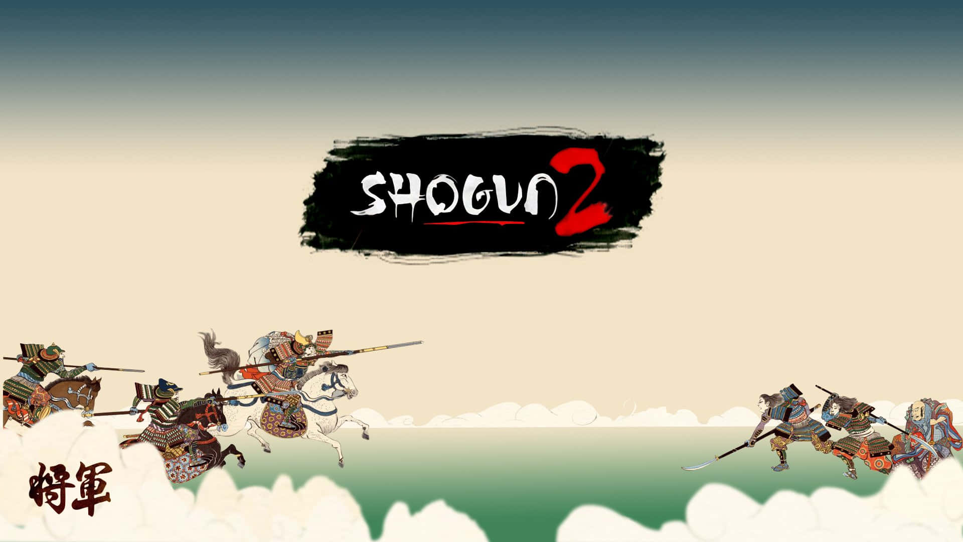 Shogun 2, samurai warriors, horseback, Full HD Desktop Wallpaper
