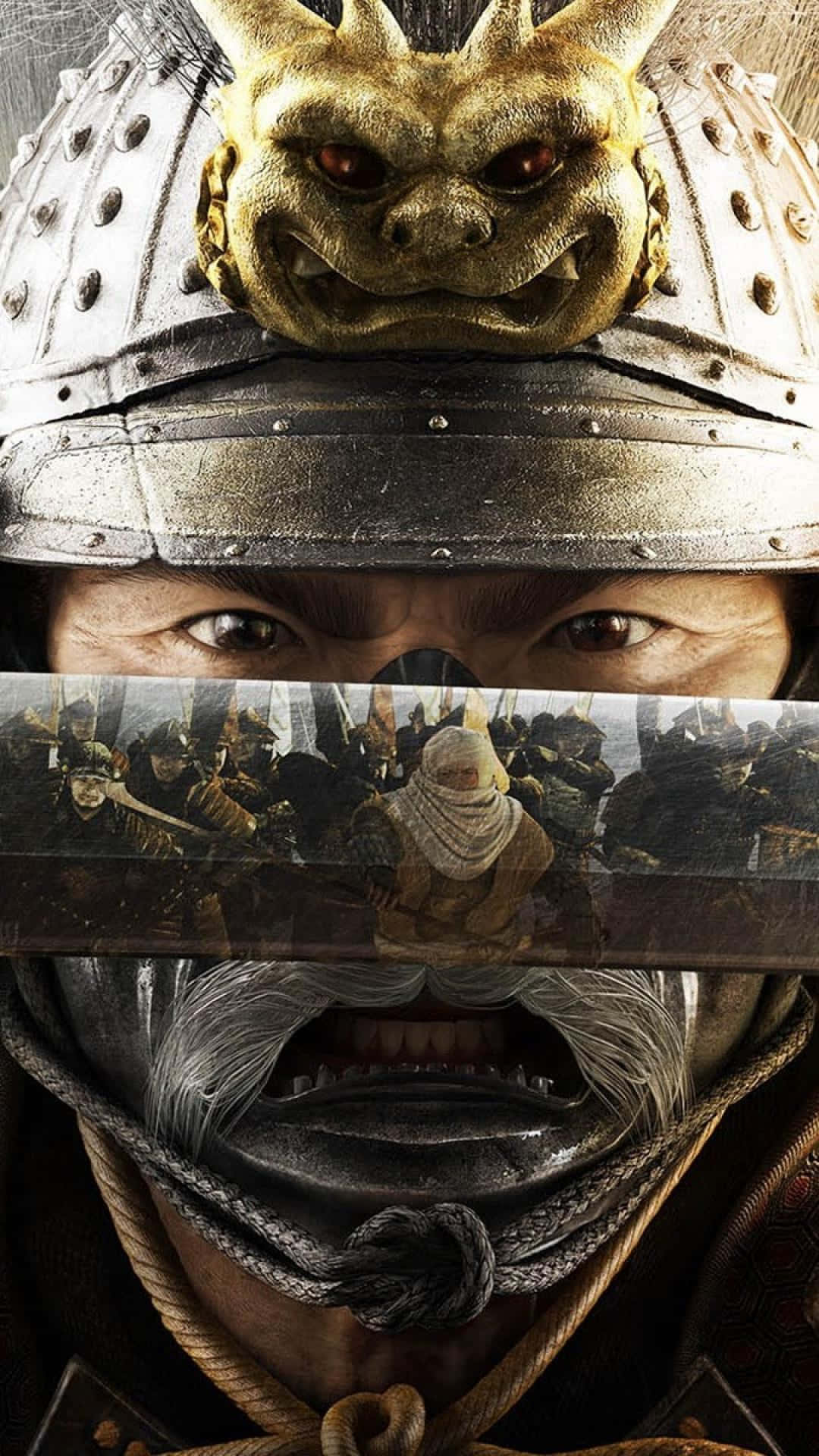 Shogun, samurai warrior, ornate armor, Full HD Phone Wallpaper