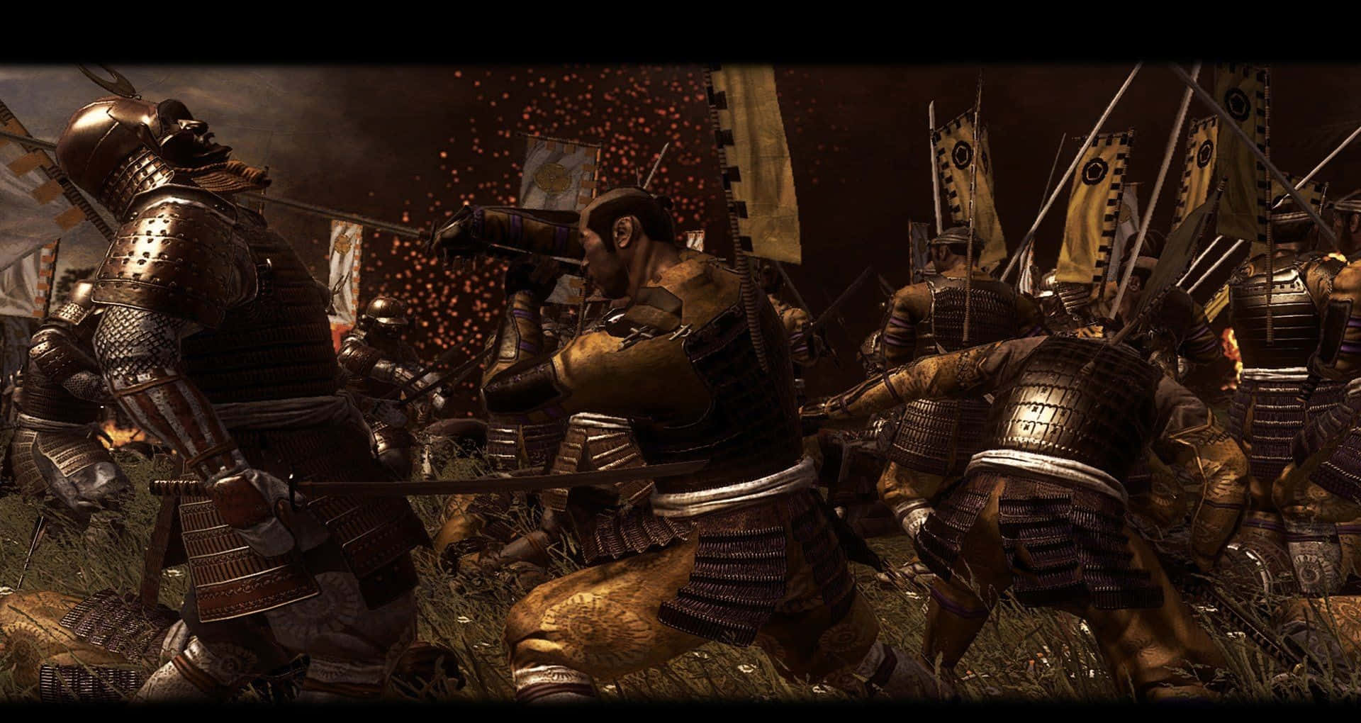 Shogun, samurai warriors, detailed armor, Full HD Desktop Wallpaper