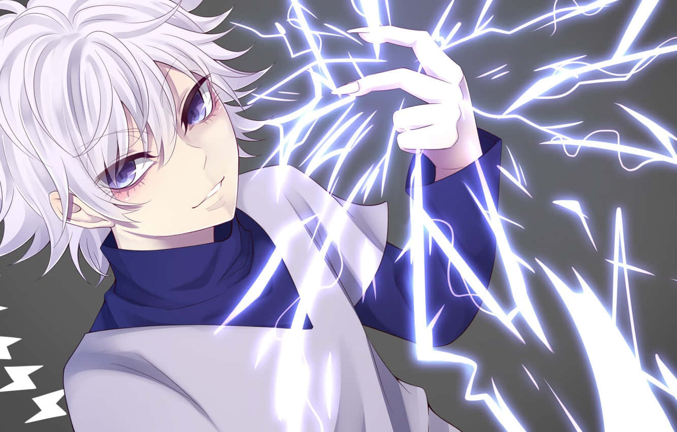 Shonen Anime, white hair, blue eyes, HD Desktop Wallpaper