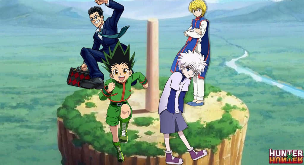Shonen Anime, Epic Battle Scene, grass clif, SD Desktop Wallpaper