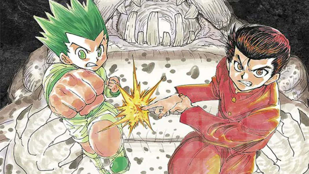 Shonen Anime, Epic Shonen Battle Scene, rocky cave, SD Desktop Wallpaper