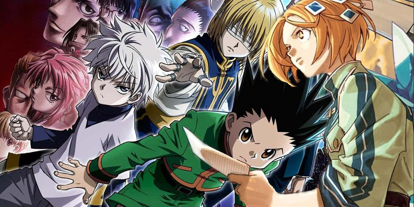 Shonen Anime, Epic Battle Scene, dynamic anime group portrait, HD Desktop Wallpaper