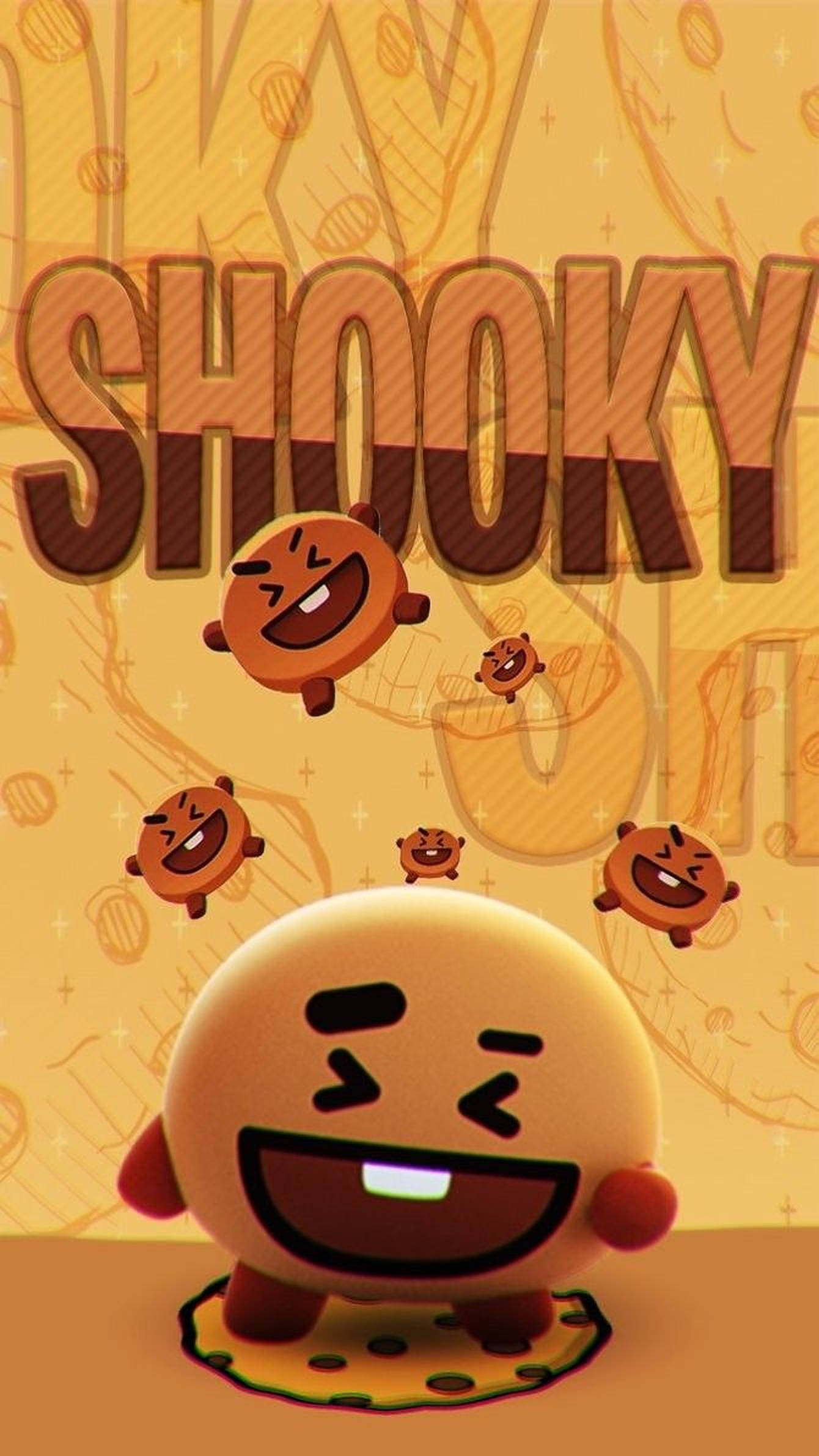 Shooky BT21, SHOOKY, cartoon cookie character, Full HD Phone Wallpaper